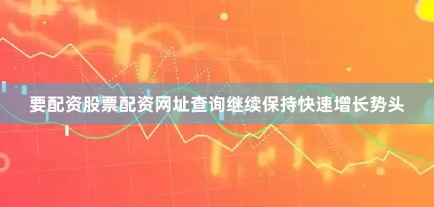 要配资股票配资网址查询继续保持快速增长势头