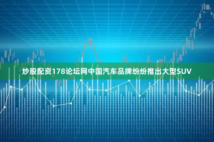 炒股配资178论坛网中国汽车品牌纷纷推出大型SUV